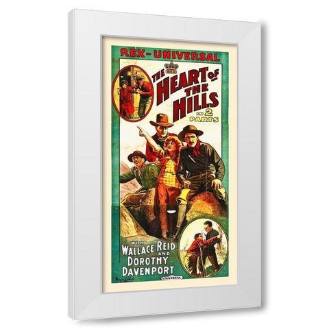 Heart of the Hills White Modern Wood Framed Art Print by Hollywood Photo Archive