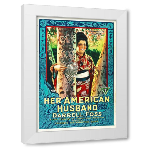 Her American Husband White Modern Wood Framed Art Print by Hollywood Photo Archive