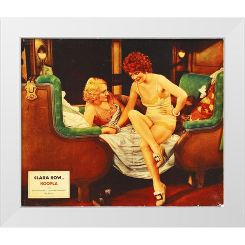 Hoopla White Modern Wood Framed Art Print by Hollywood Photo Archive