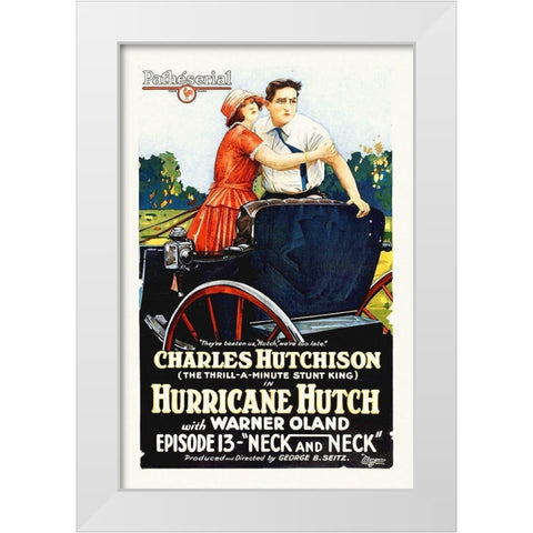 Hurricane Hutch, with Warner Oland, 1929 White Modern Wood Framed Art Print by Hollywood Photo Archive
