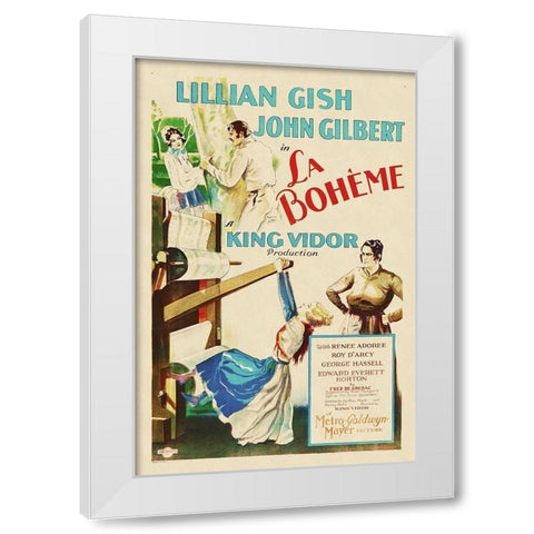 La Boeheme White Modern Wood Framed Art Print by Hollywood Photo Archive