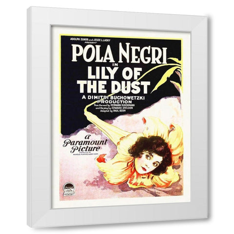 Lily of the Dust, 1924 White Modern Wood Framed Art Print by Hollywood Photo Archive