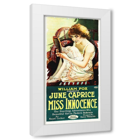 Miss Innocense White Modern Wood Framed Art Print by Hollywood Photo Archive