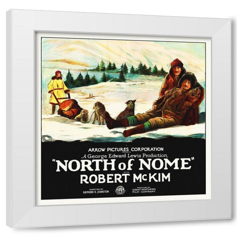 North of Nome White Modern Wood Framed Art Print by Hollywood Photo Archive