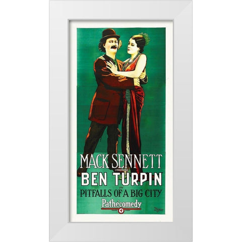 Pitfalls White Modern Wood Framed Art Print by Hollywood Photo Archive