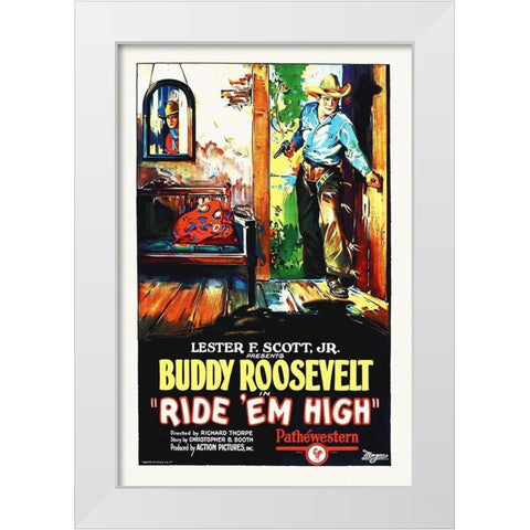Ride em High White Modern Wood Framed Art Print by Hollywood Photo Archive