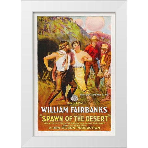 Spawn of the Desert White Modern Wood Framed Art Print by Hollywood Photo Archive