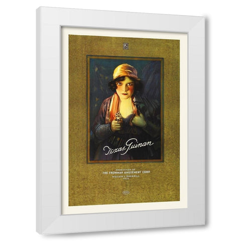Texas Guinan White Modern Wood Framed Art Print by Hollywood Photo Archive