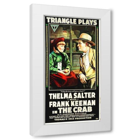 The Crab White Modern Wood Framed Art Print by Hollywood Photo Archive