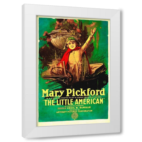 The Little American White Modern Wood Framed Art Print by Hollywood Photo Archive