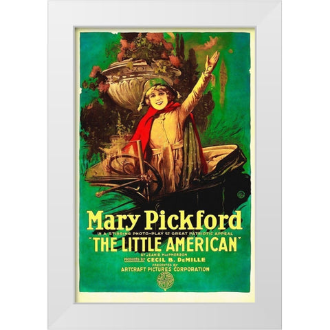 The Little American White Modern Wood Framed Art Print by Hollywood Photo Archive