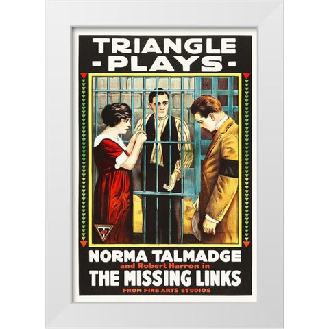The Missing Links White Modern Wood Framed Art Print by Hollywood Photo Archive