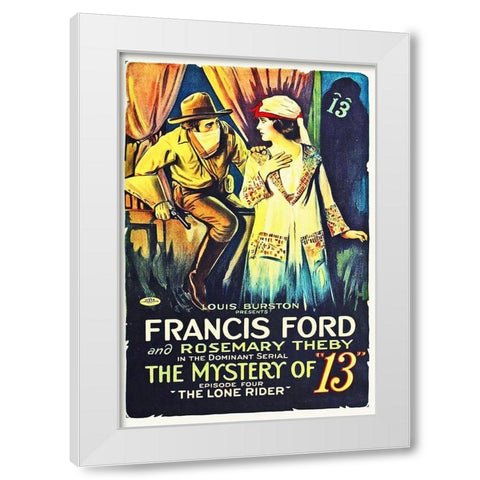 The Mystery of 13 White Modern Wood Framed Art Print by Hollywood Photo Archive