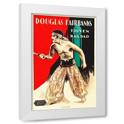 The Theif of Bagdad White Modern Wood Framed Art Print by Hollywood Photo Archive