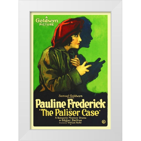 The Paliser Case, 1920 White Modern Wood Framed Art Print by Hollywood Photo Archive