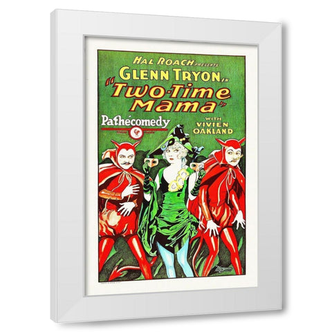 Two Time White Modern Wood Framed Art Print by Hollywood Photo Archive