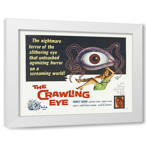 The Crawling Eye White Modern Wood Framed Art Print by Hollywood Photo Archive