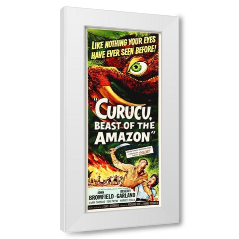 Curucu, Beast Of The Amazon, 1956 - Tall White Modern Wood Framed Art Print by Hollywood Photo Archive
