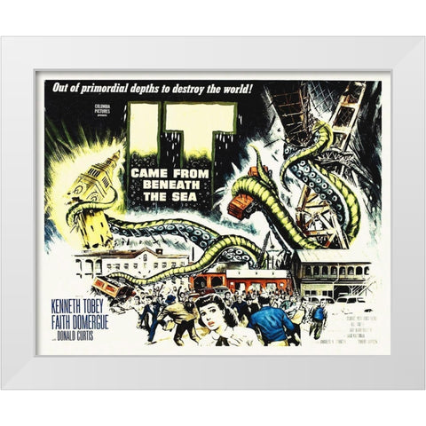 It Came From Beneath the Sea - Horizontal Full Color White Modern Wood Framed Art Print by Hollywood Photo Archive