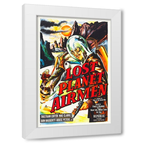 Lost Planet Airmen White Modern Wood Framed Art Print by Hollywood Photo Archive