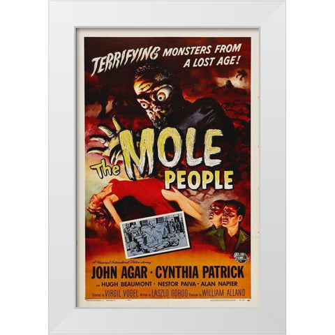 The Mole People White Modern Wood Framed Art Print by Hollywood Photo Archive
