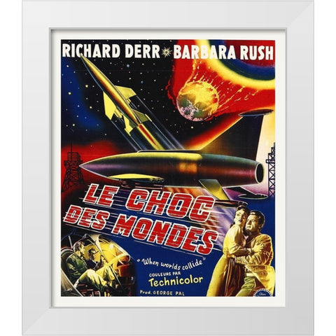 French - When Worlds Collide, 1951 White Modern Wood Framed Art Print by Hollywood Photo Archive