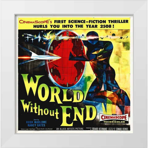 World Without End White Modern Wood Framed Art Print by Hollywood Photo Archive