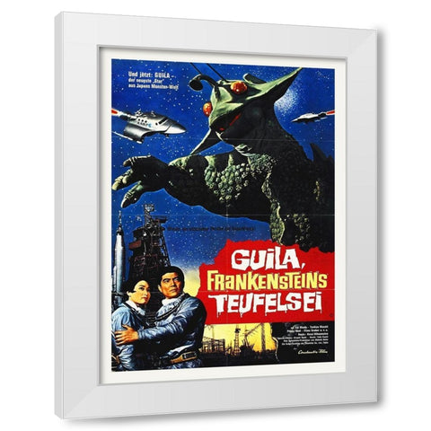 X From Outer Space - German White Modern Wood Framed Art Print by Hollywood Photo Archive