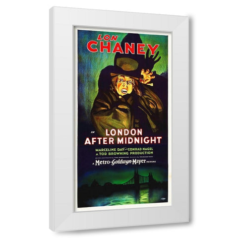 London After Midnight, 1927 White Modern Wood Framed Art Print by Hollywood Photo Archive