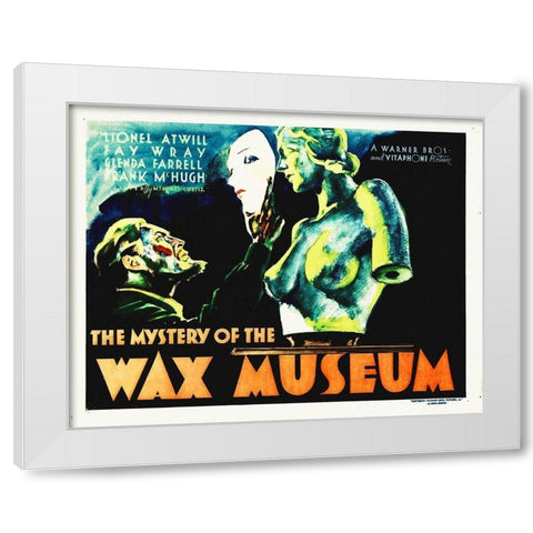 Mystery of The Wax Museum 1933 White Modern Wood Framed Art Print by Hollywood Photo Archive