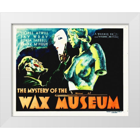 Mystery of The Wax Museum 1933 White Modern Wood Framed Art Print by Hollywood Photo Archive