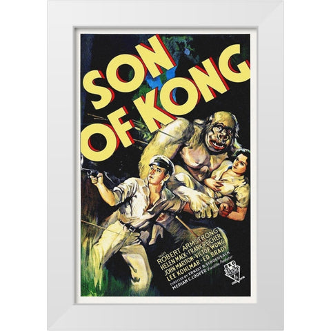 Son of Kong White Modern Wood Framed Art Print by Hollywood Photo Archive
