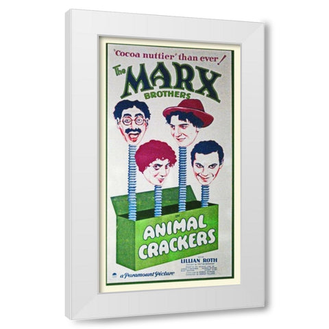 Marx Brothers - Animal Crackers 01 White Modern Wood Framed Art Print by Hollywood Photo Archive