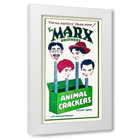 Marx Brothers - Animal Crackers 03 White Modern Wood Framed Art Print by Hollywood Photo Archive