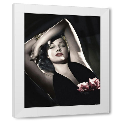 Ann Sheridan White Modern Wood Framed Art Print by Hollywood Photo Archive