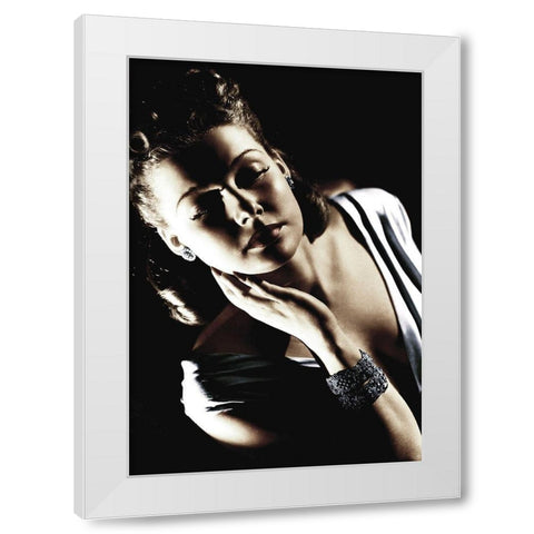 Ann Sheridan White Modern Wood Framed Art Print by Hollywood Photo Archive