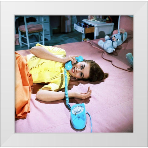 Ann-Margret - Bye Bye Birdie White Modern Wood Framed Art Print by Hollywood Photo Archive