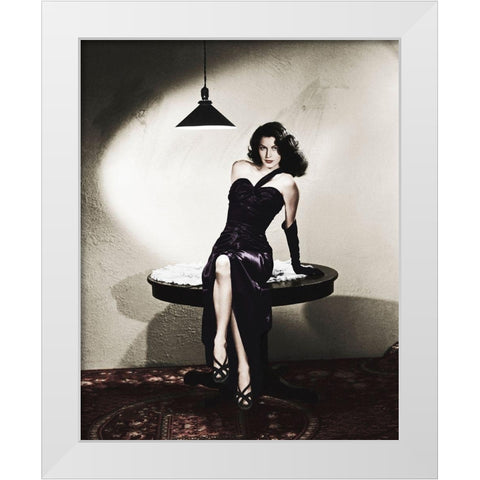 Ave Gardner White Modern Wood Framed Art Print by Hollywood Photo Archive