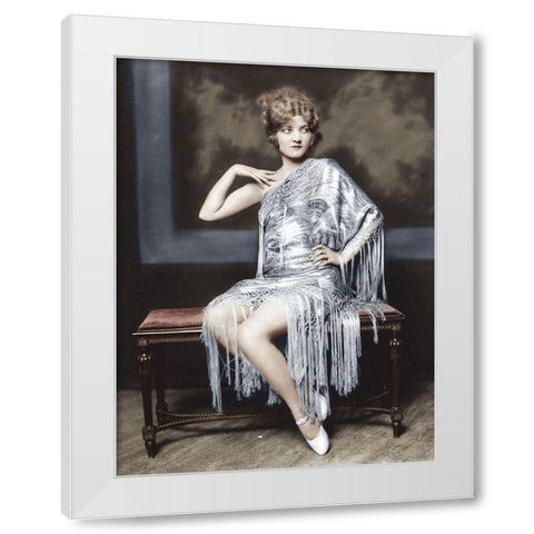 Bernice Ackerman White Modern Wood Framed Art Print by Hollywood Photo Archive