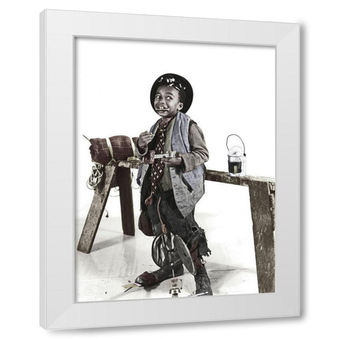 Matthew Beard  Stymie White Modern Wood Framed Art Print by Hollywood Photo Archive