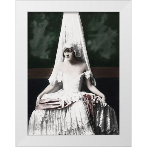 Bernice Ackerman White Modern Wood Framed Art Print by Hollywood Photo Archive