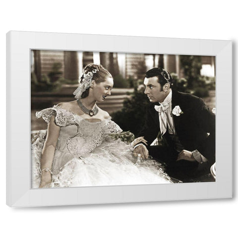 Bette Davis White Modern Wood Framed Art Print by Hollywood Photo Archive