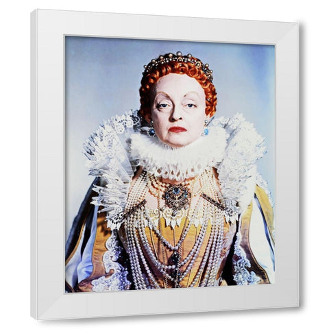 Bette Davis White Modern Wood Framed Art Print by Hollywood Photo Archive