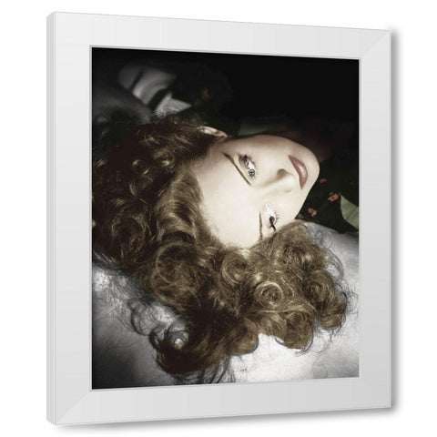 Bette Davis White Modern Wood Framed Art Print by Hollywood Photo Archive