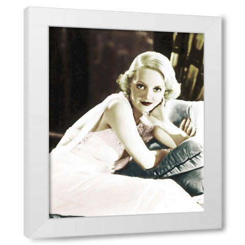 Bette Davis White Modern Wood Framed Art Print by Hollywood Photo Archive