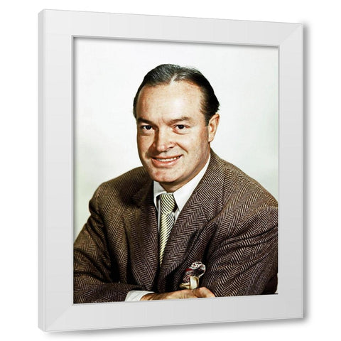 Bob Hope White Modern Wood Framed Art Print by Hollywood Photo Archive