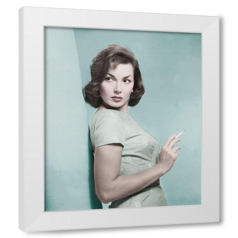 Canale Gianna Maria - The Whole Truth White Modern Wood Framed Art Print by Hollywood Photo Archive