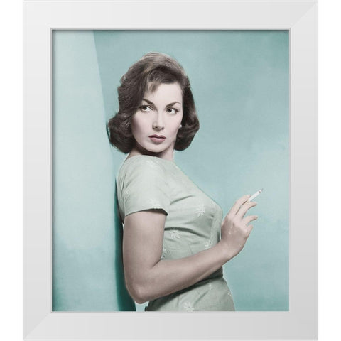 Canale Gianna Maria - The Whole Truth White Modern Wood Framed Art Print by Hollywood Photo Archive
