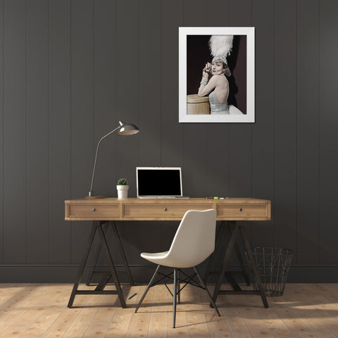 Carole Lombard - Love Before Breakfast White Modern Wood Framed Art Print by Hollywood Photo Archive