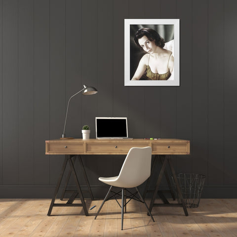 Claire Bloom White Modern Wood Framed Art Print by Hollywood Photo Archive